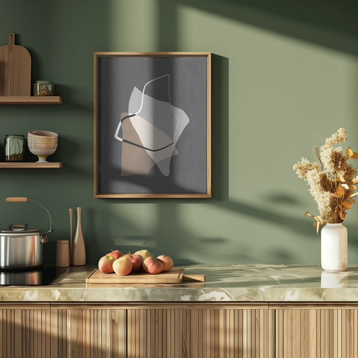 Organic Shapes in Earthy Tones - Stretched Canvas, Poster or Fine Art Print - I Heart Wall Art - Poster Print, Canvas Print or Framed Art Print