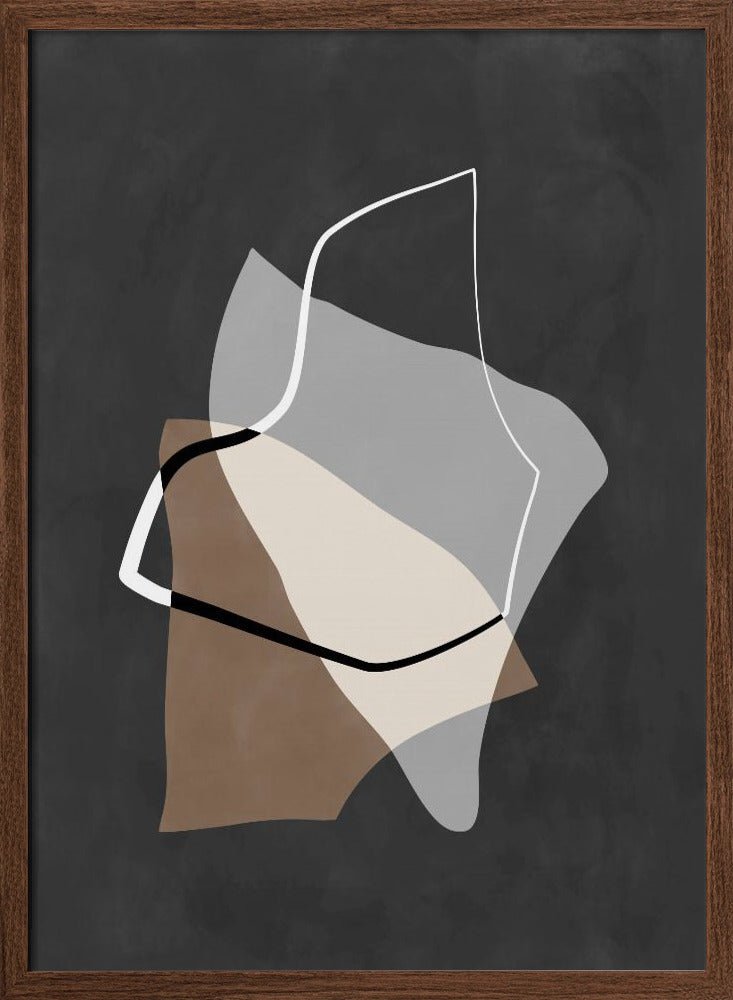 Organic Shapes in Earthy Tones - Stretched Canvas, Poster or Fine Art Print - I Heart Wall Art - Poster Print, Canvas Print or Framed Art Print