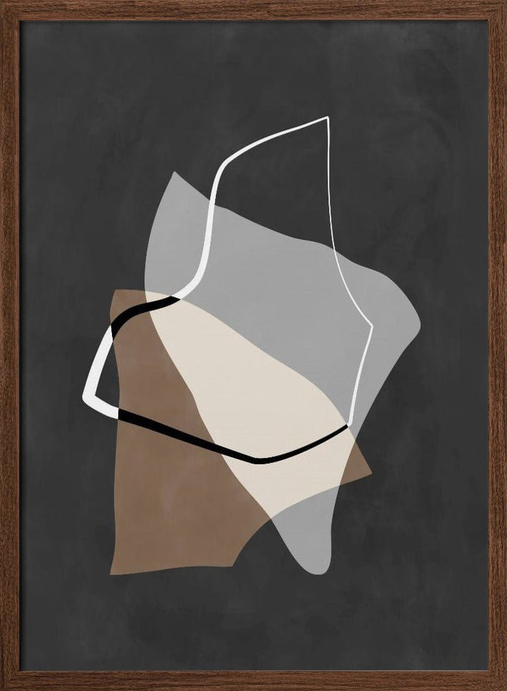 Organic Shapes in Earthy Tones - Stretched Canvas, Poster or Fine Art Print - I Heart Wall Art - Poster Print, Canvas Print or Framed Art Print