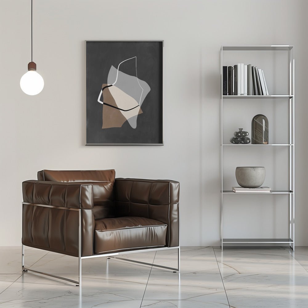 Organic Shapes in Earthy Tones - Stretched Canvas, Poster or Fine Art Print - I Heart Wall Art - Poster Print, Canvas Print or Framed Art Print