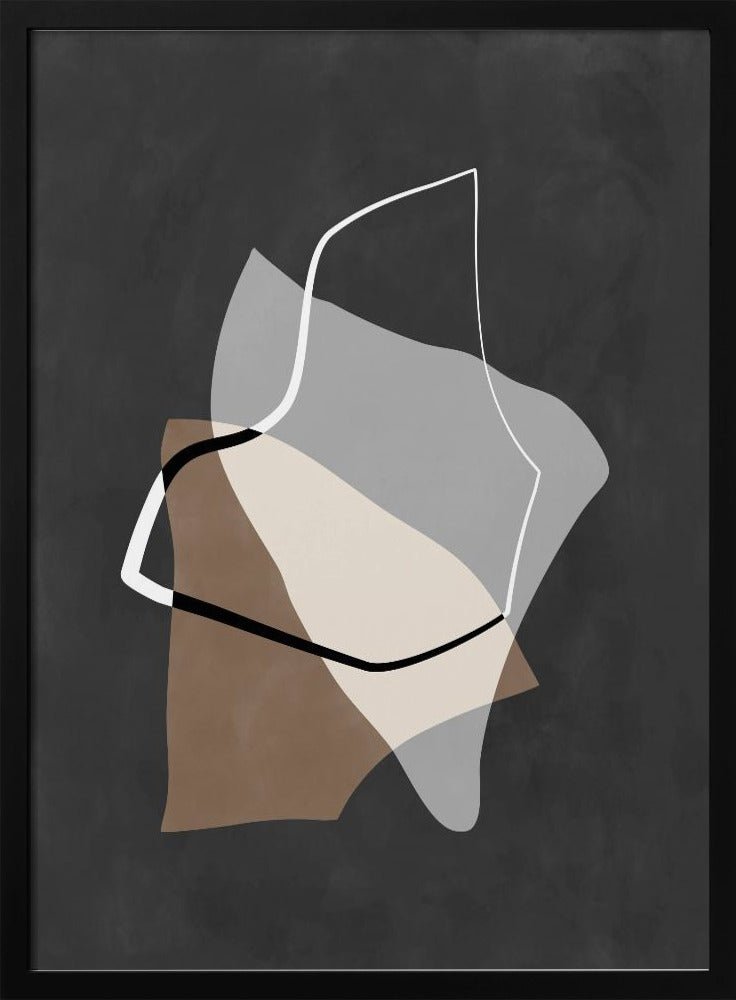 Organic Shapes in Earthy Tones - Stretched Canvas, Poster or Fine Art Print - I Heart Wall Art - Poster Print, Canvas Print or Framed Art Print