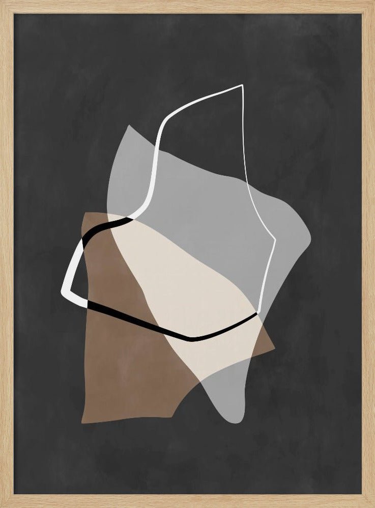 Organic Shapes in Earthy Tones - Stretched Canvas, Poster or Fine Art Print - I Heart Wall Art - Poster Print, Canvas Print or Framed Art Print