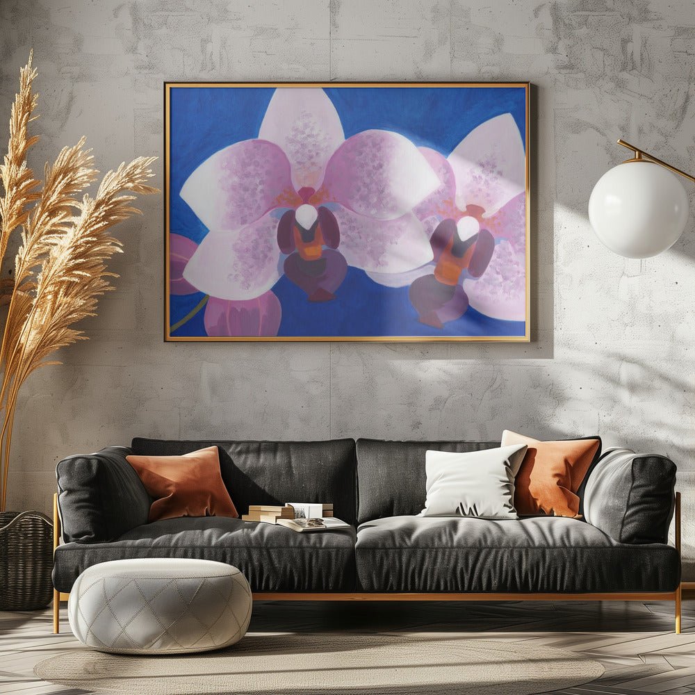 Orkidé blå - Stretched Canvas, Poster or Fine Art Print - I Heart Wall Art - Poster Print, Canvas Print or Framed Art Print