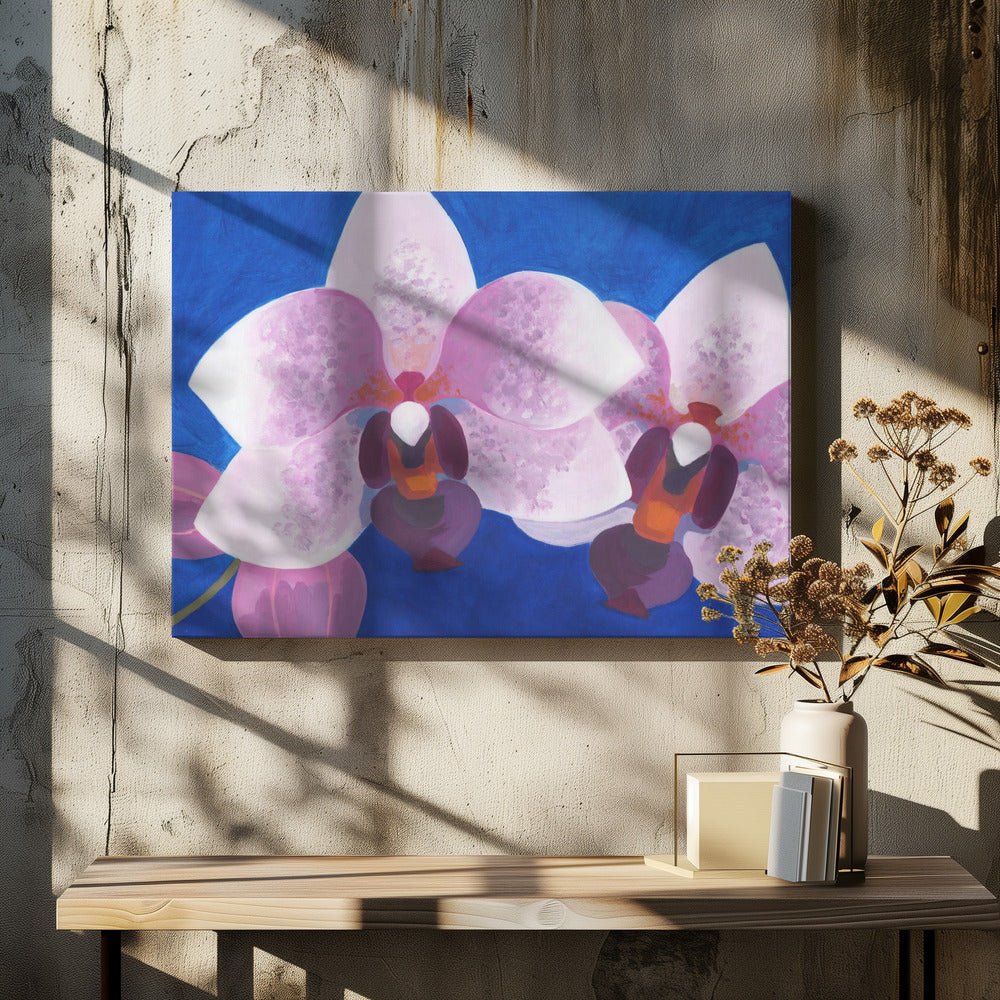 Orkidé blå - Stretched Canvas, Poster or Fine Art Print - I Heart Wall Art - Poster Print, Canvas Print or Framed Art Print