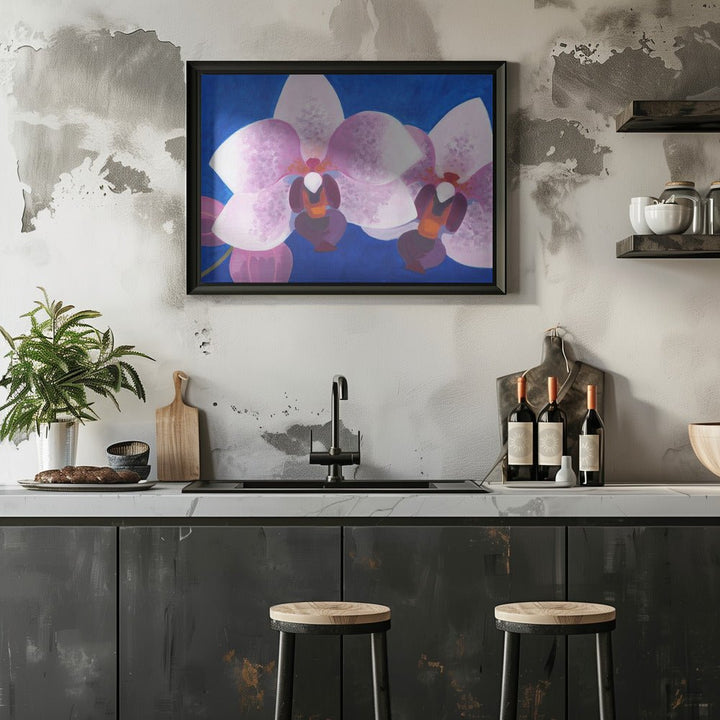 Orkidé blå - Stretched Canvas, Poster or Fine Art Print - I Heart Wall Art - Poster Print, Canvas Print or Framed Art Print