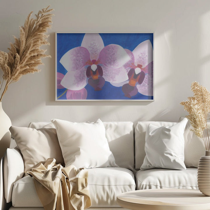 Orkidé blå - Stretched Canvas, Poster or Fine Art Print - I Heart Wall Art - Poster Print, Canvas Print or Framed Art Print