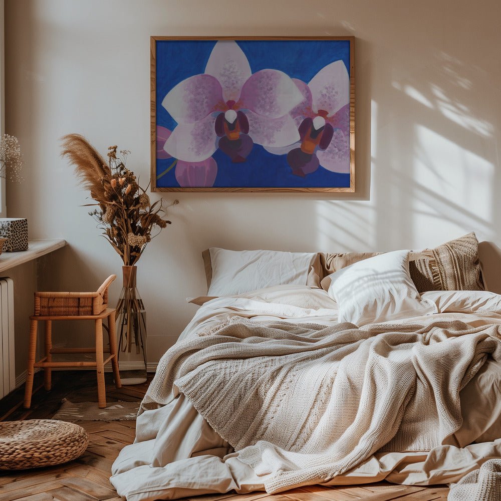 Orkidé blå - Stretched Canvas, Poster or Fine Art Print - I Heart Wall Art - Poster Print, Canvas Print or Framed Art Print