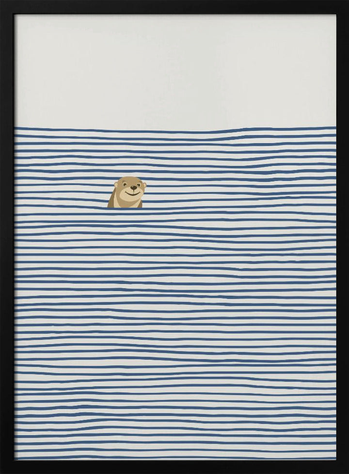 Otter Pop - Stretched Canvas, Poster or Fine Art Print I Heart Wall Art