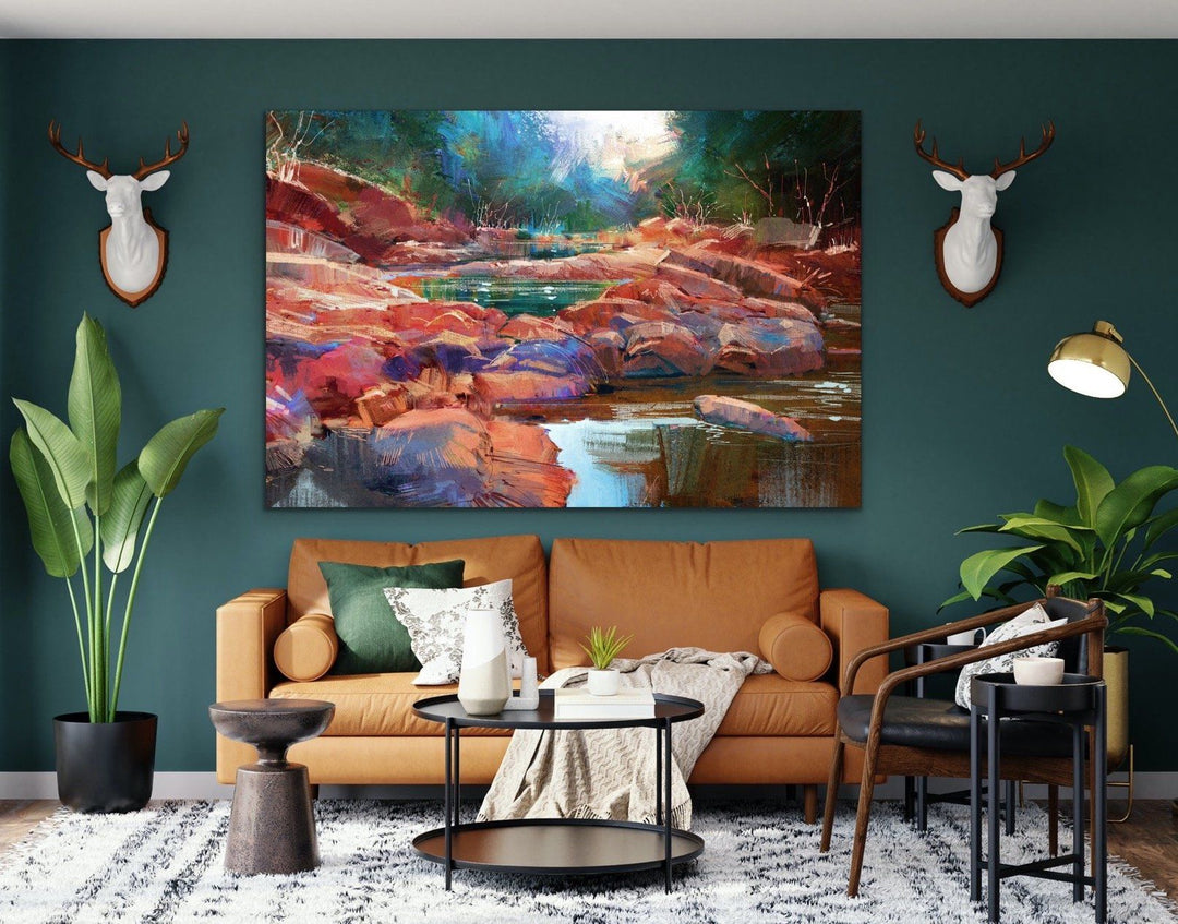 Outback Oasis - Australian Landscape Canvas or Abstract Art - I Heart Wall Art