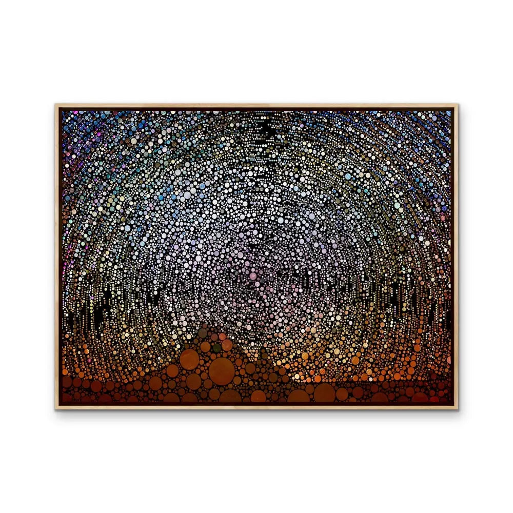 Outback Sky - Outback Starry Night Spotty Circle Print Canvas or Abstract Art I Heart Wall Art Australia 
