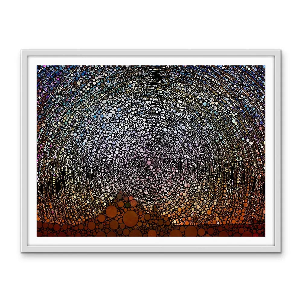 Outback Sky - Outback Starry Night Spotty Circle Print Canvas or Abstract Art I Heart Wall Art Australia 