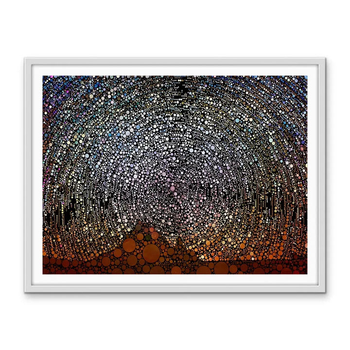 Outback Sky - Outback Starry Night Spotty Circle Print Canvas or Abstract Art I Heart Wall Art Australia 