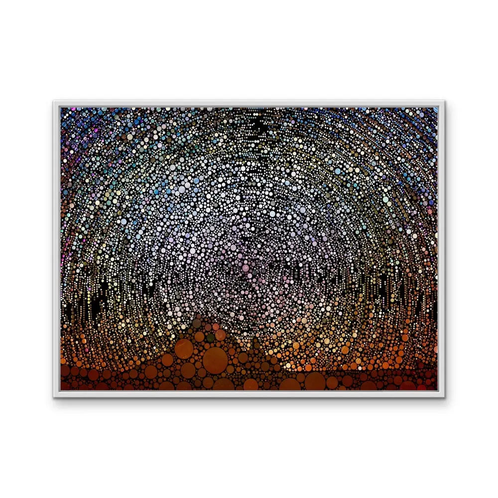 Outback Sky - Outback Starry Night Spotty Circle Print Canvas or Abstract Art I Heart Wall Art Australia 