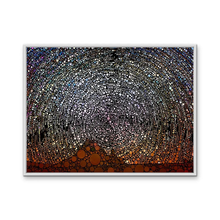 Outback Sky - Outback Starry Night Spotty Circle Print Canvas or Abstract Art I Heart Wall Art Australia 