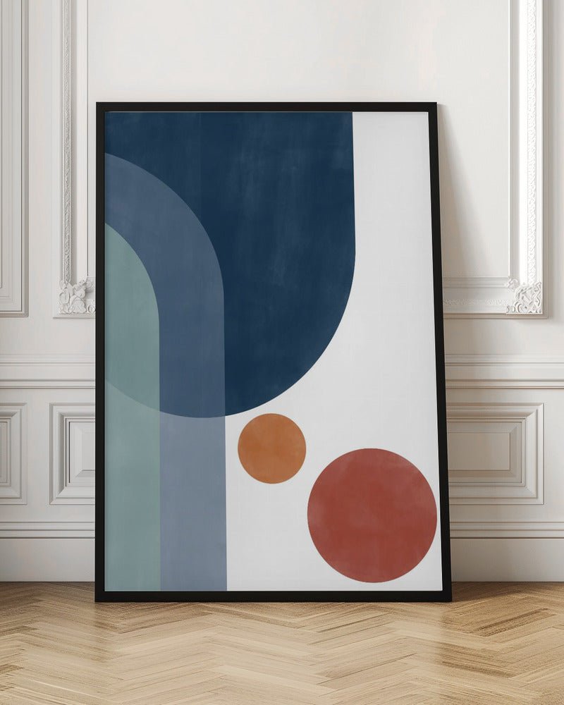 Overlapping Circles And Arches - Stretched Canvas, Poster or Fine Art Print - I Heart Wall Art - Poster Print, Canvas Print or Framed Art Print