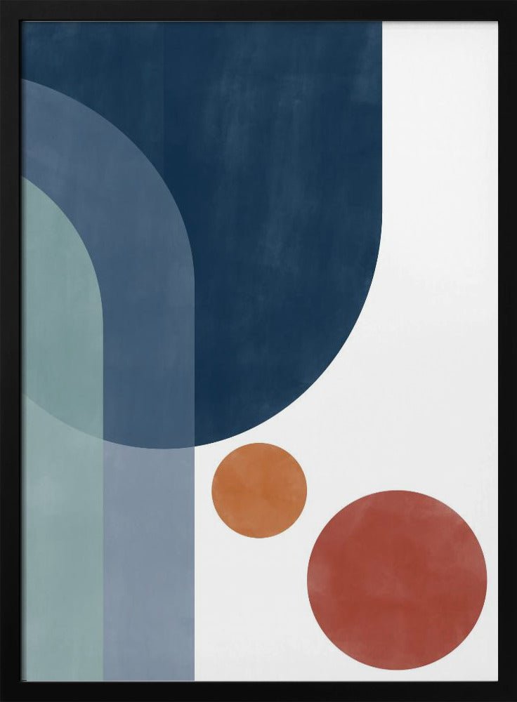 Overlapping Circles And Arches - Stretched Canvas, Poster or Fine Art Print - I Heart Wall Art - Poster Print, Canvas Print or Framed Art Print