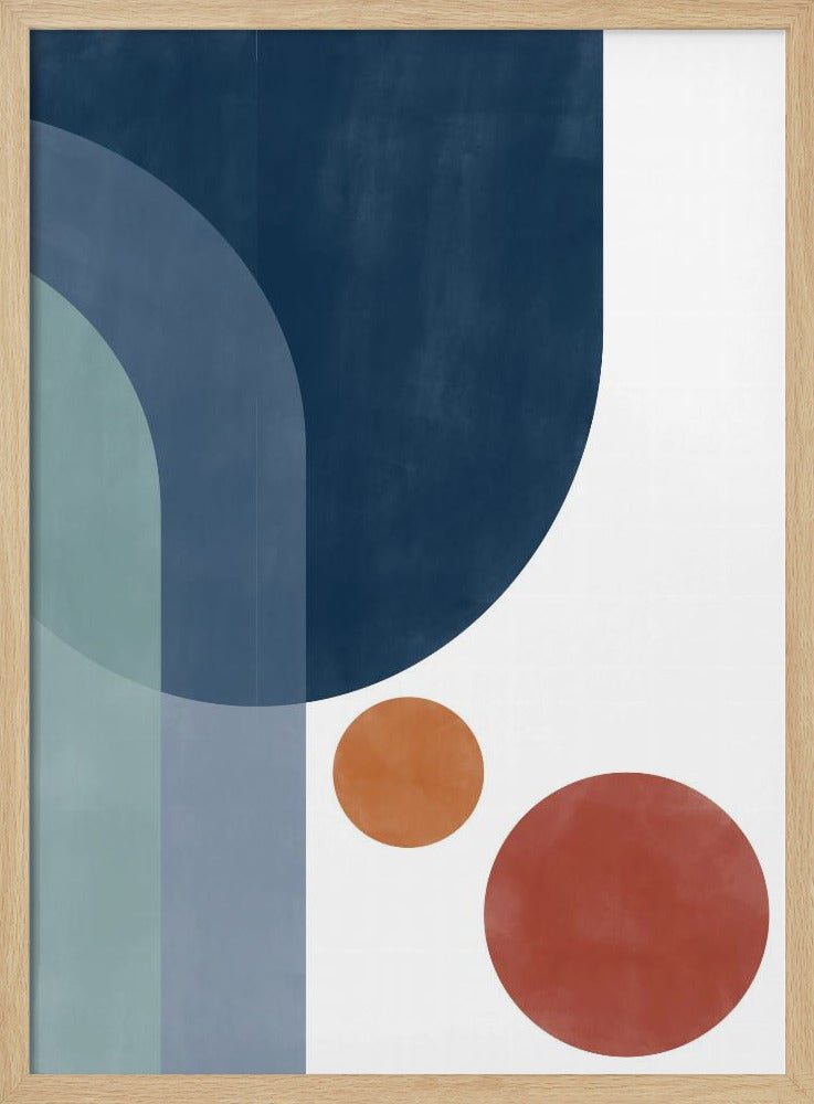 Overlapping Circles And Arches - Stretched Canvas, Poster or Fine Art Print - I Heart Wall Art - Poster Print, Canvas Print or Framed Art Print