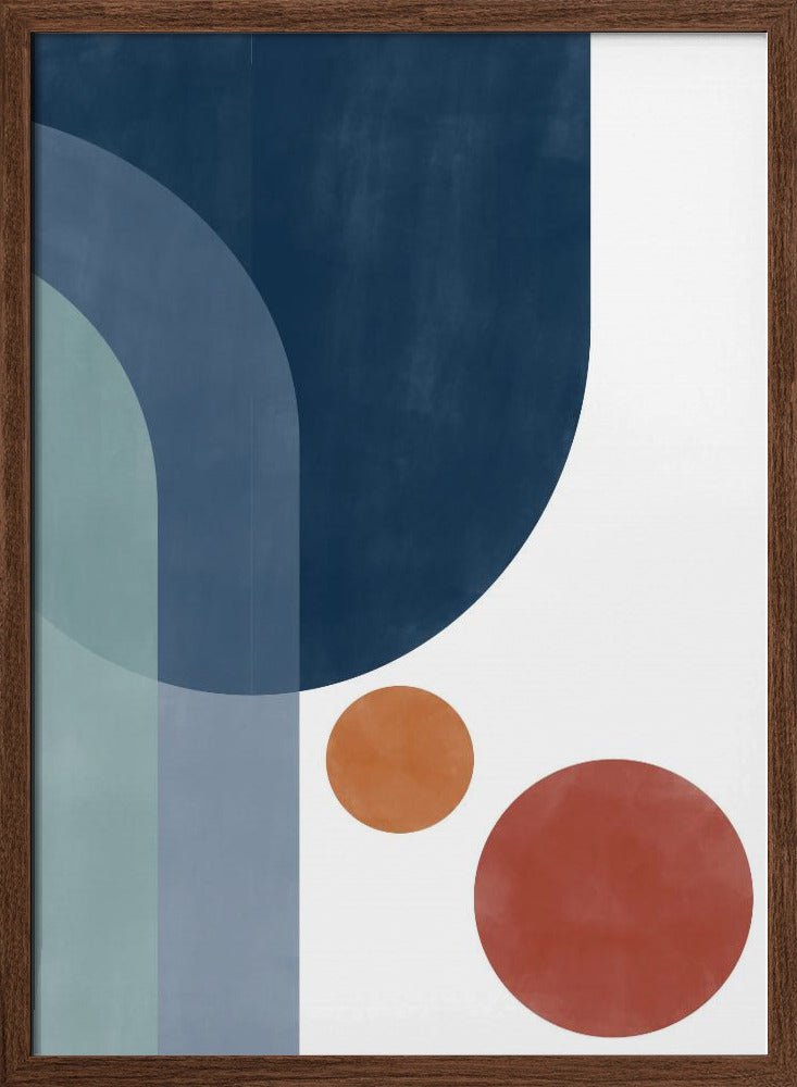 Overlapping Circles And Arches - Stretched Canvas, Poster or Fine Art Print - I Heart Wall Art - Poster Print, Canvas Print or Framed Art Print