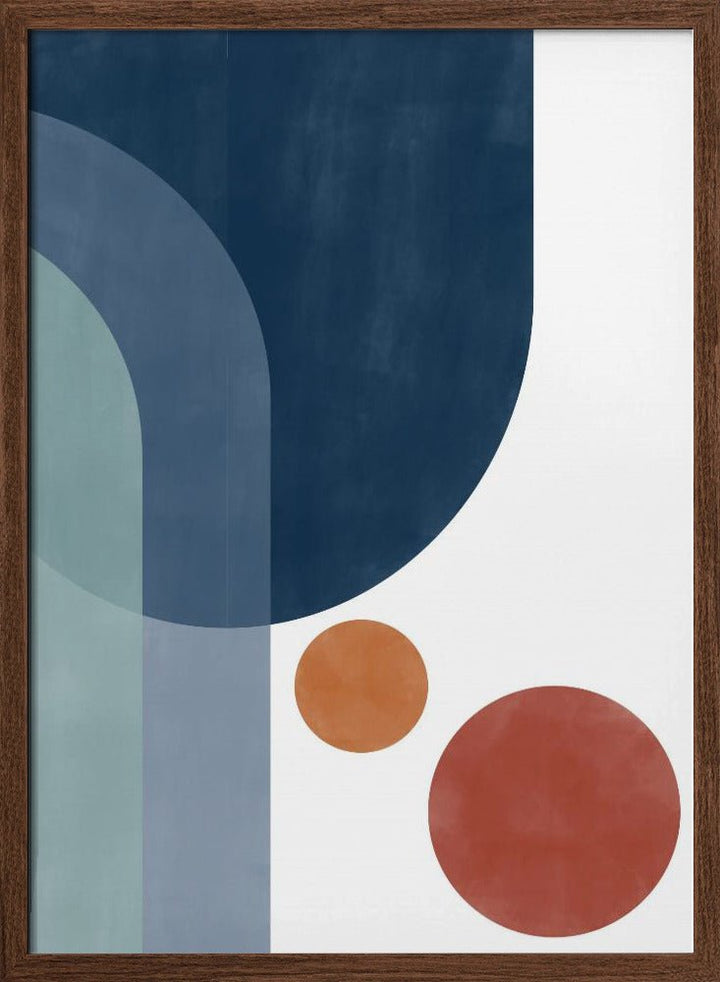 Overlapping Circles And Arches - Stretched Canvas, Poster or Fine Art Print - I Heart Wall Art - Poster Print, Canvas Print or Framed Art Print