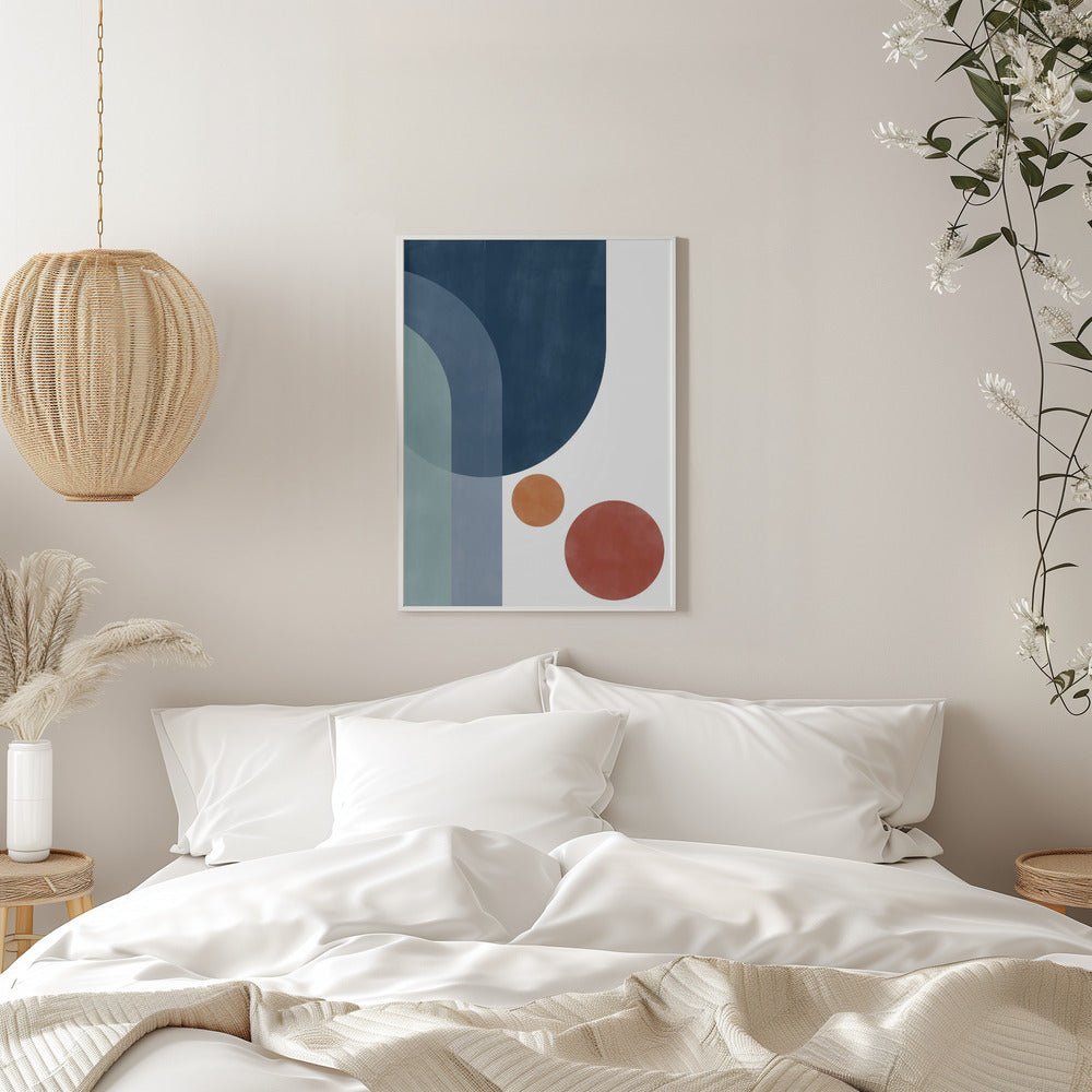 Overlapping Circles And Arches - Stretched Canvas, Poster or Fine Art Print - I Heart Wall Art - Poster Print, Canvas Print or Framed Art Print
