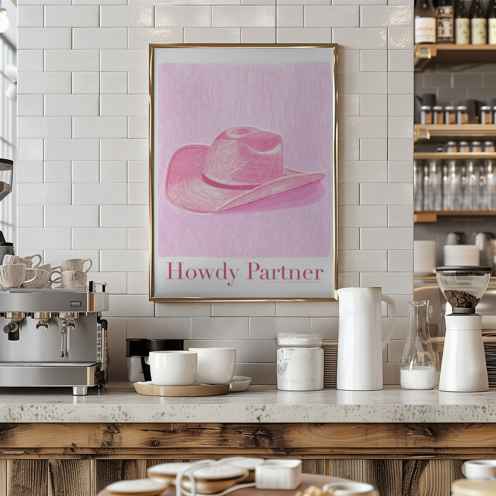 P&amp;c Howdypartner Copy - Stretched Canvas, Poster or Fine Art Print I Heart Wall Art