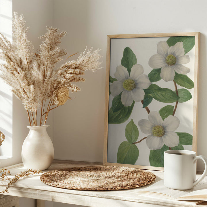 Pacific Dogwood - Stretched Canvas, Poster or Fine Art Print I Heart Wall Art