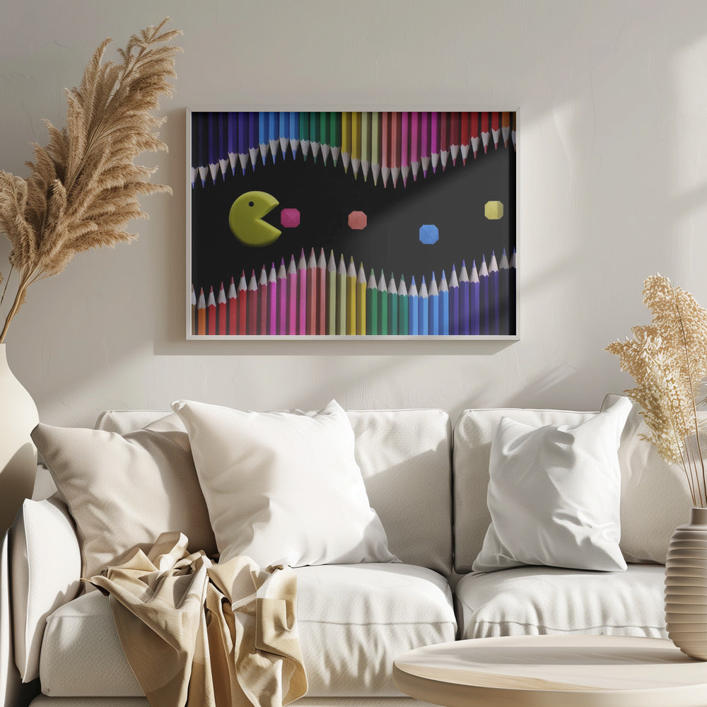 Packman - Stretched Canvas, Poster or Fine Art Print I Heart Wall Art