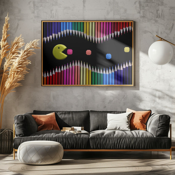 Packman - Stretched Canvas, Poster or Fine Art Print I Heart Wall Art