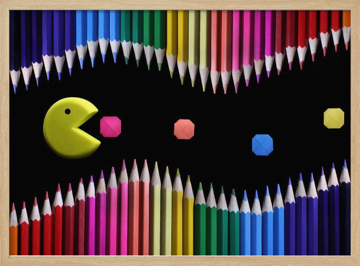 Packman - Stretched Canvas, Poster or Fine Art Print I Heart Wall Art