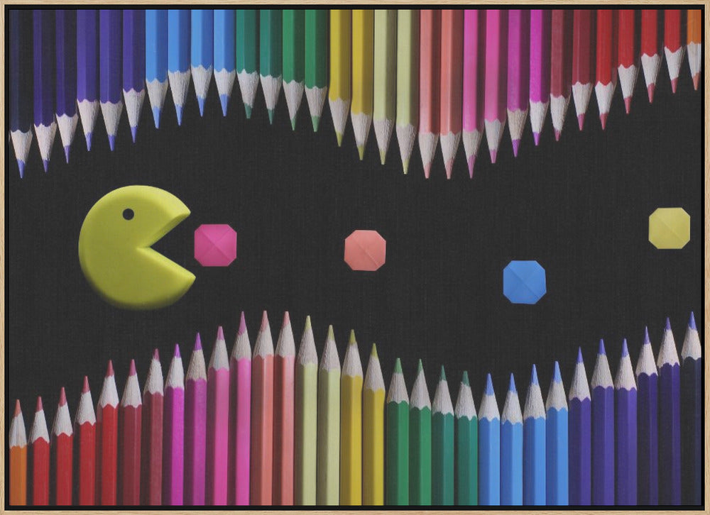 Packman - Stretched Canvas, Poster or Fine Art Print I Heart Wall Art
