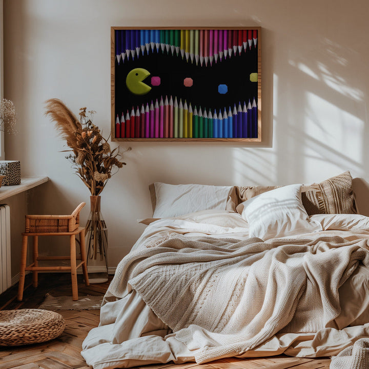 Packman - Stretched Canvas, Poster or Fine Art Print I Heart Wall Art
