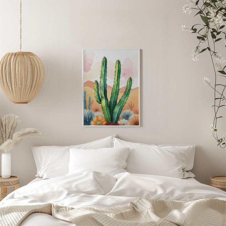 Painted Desert Blooms - Stretched Canvas, Poster or Fine Art Print I Heart Wall Art