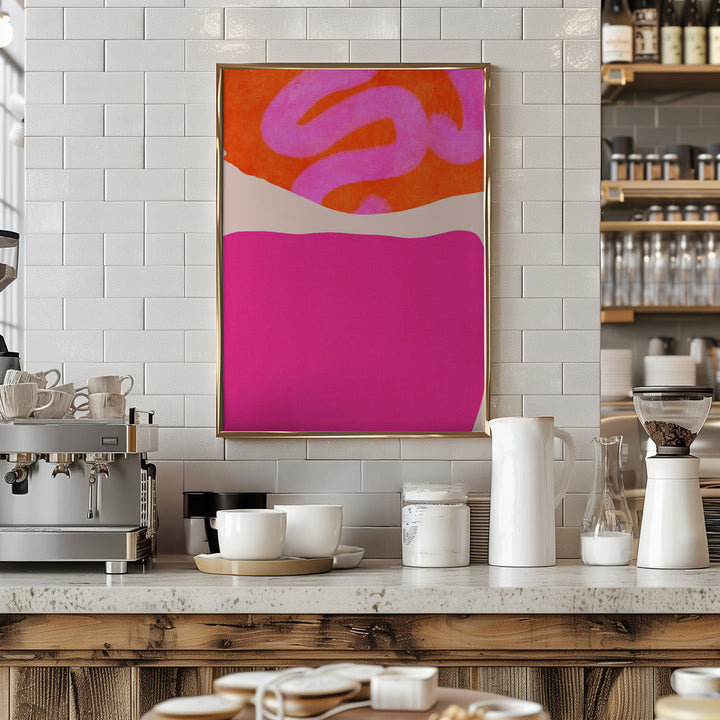 Painted Lines 2 Kopie - Stretched Canvas, Poster or Fine Art Print I Heart Wall Art