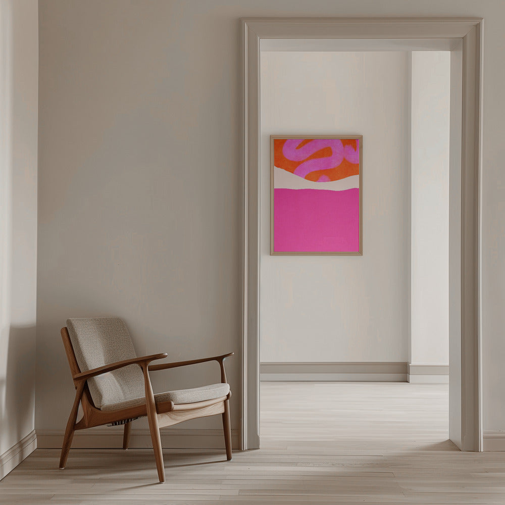 Painted Lines 2 Kopie - Stretched Canvas, Poster or Fine Art Print I Heart Wall Art