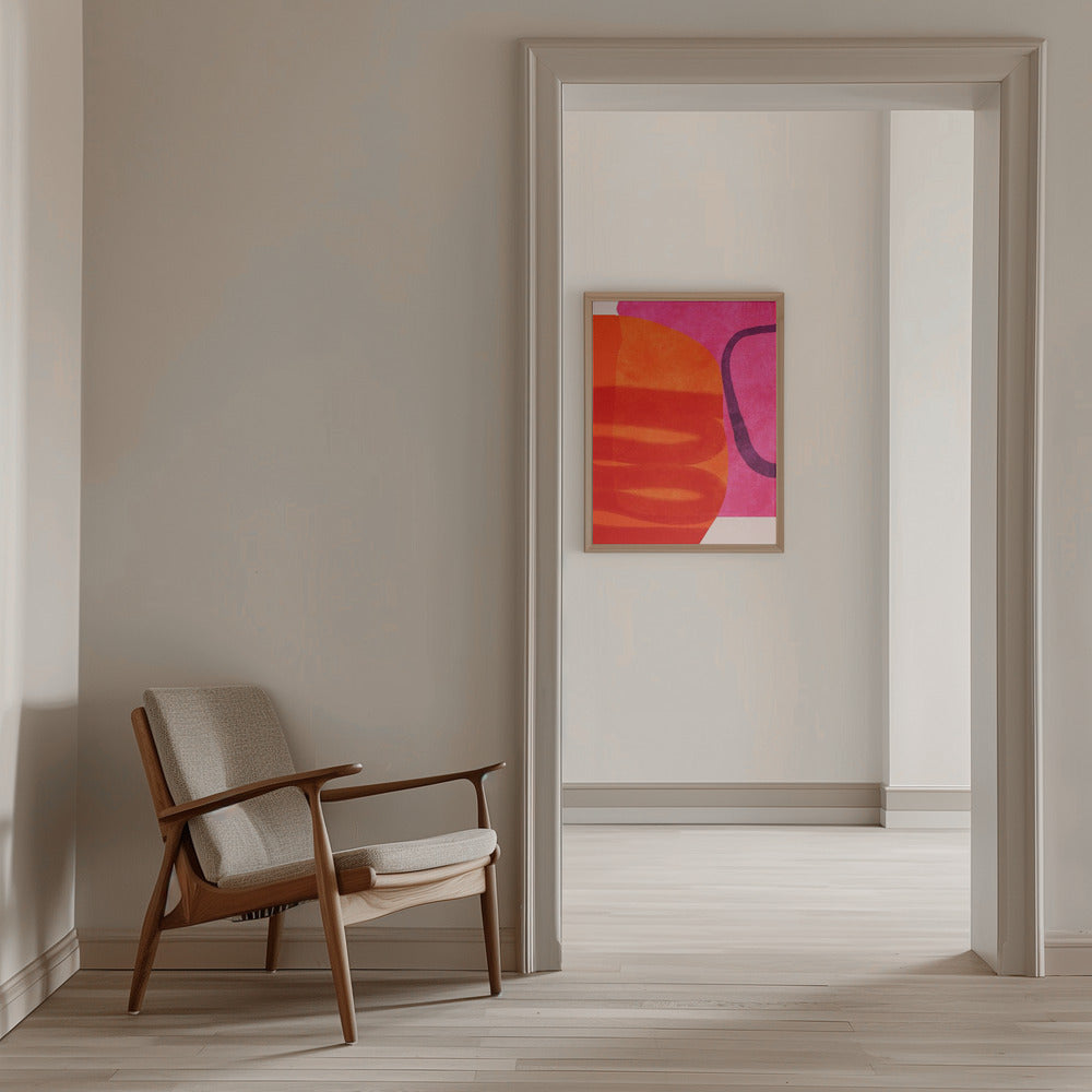 Painted Lines 4 Kopie - Stretched Canvas, Poster or Fine Art Print I Heart Wall Art