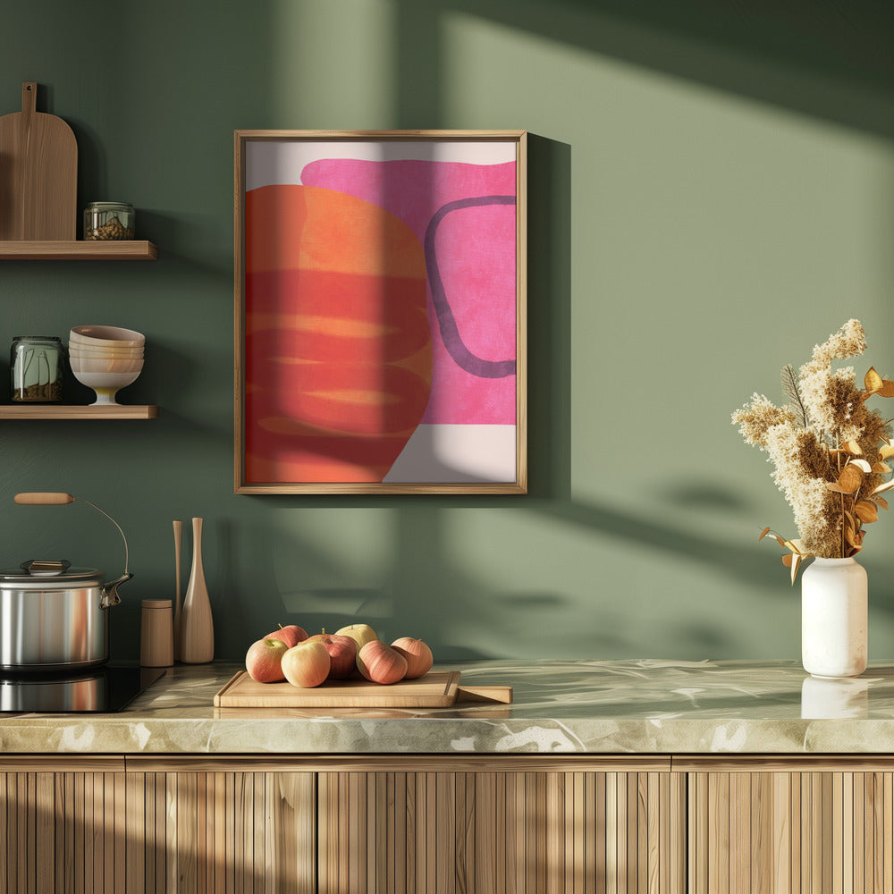 Painted Lines 4 Kopie - Stretched Canvas, Poster or Fine Art Print I Heart Wall Art