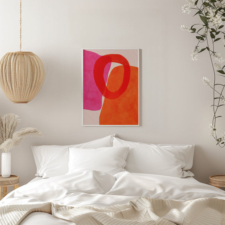 Painted Lines 5 Kopie - Stretched Canvas, Poster or Fine Art Print I Heart Wall Art