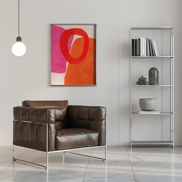 Painted Lines 5 Kopie - Stretched Canvas, Poster or Fine Art Print I Heart Wall Art