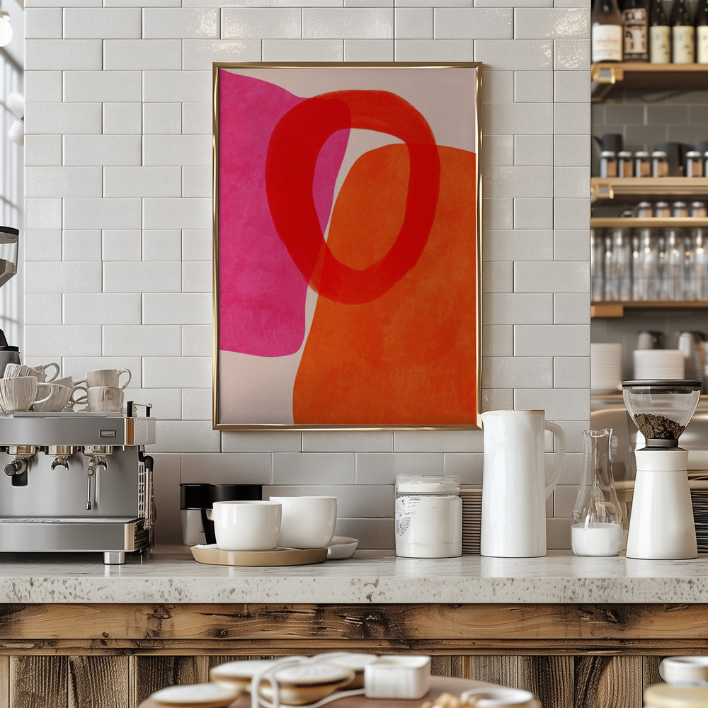 Painted Lines 5 Kopie - Stretched Canvas, Poster or Fine Art Print I Heart Wall Art