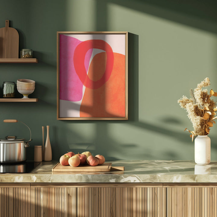 Painted Lines 5 Kopie - Stretched Canvas, Poster or Fine Art Print I Heart Wall Art