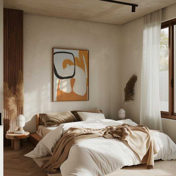 Painted Lines Desatur2 Kopie - Stretched Canvas, Poster or Fine Art Print I Heart Wall Art