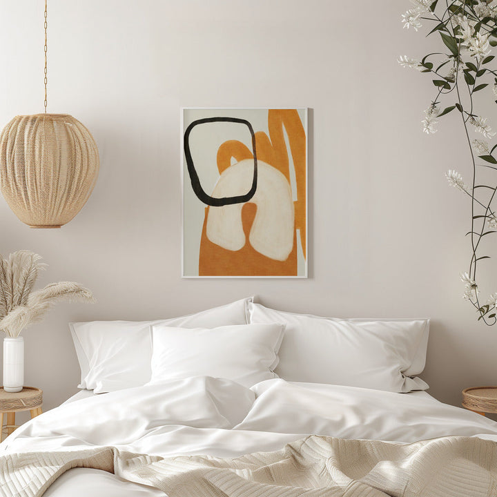 Painted Lines Desatur2 Kopie - Stretched Canvas, Poster or Fine Art Print I Heart Wall Art