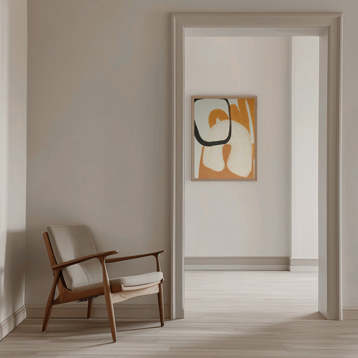 Painted Lines Desatur2 Kopie - Stretched Canvas, Poster or Fine Art Print I Heart Wall Art