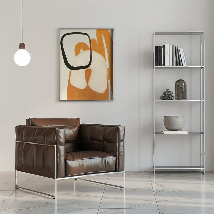 Painted Lines Desatur2 Kopie - Stretched Canvas, Poster or Fine Art Print I Heart Wall Art
