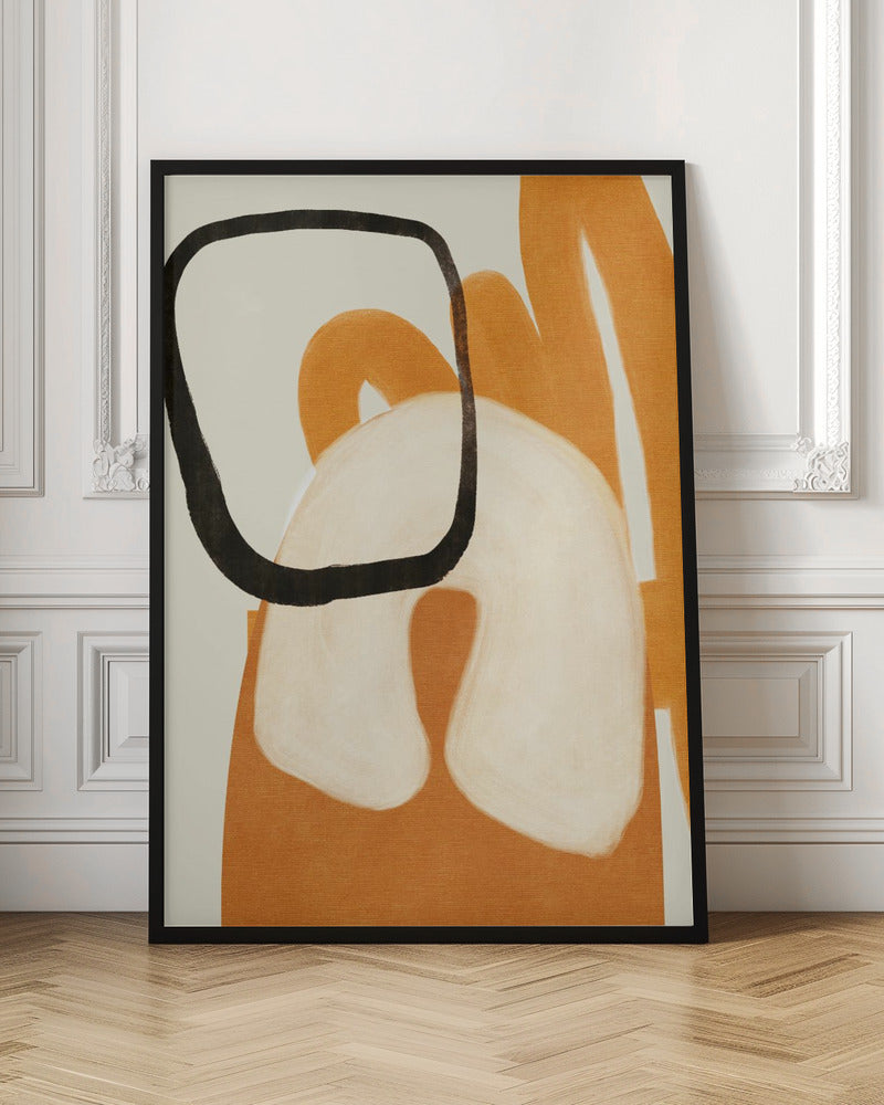 Painted Lines Desatur2 Kopie - Stretched Canvas, Poster or Fine Art Print I Heart Wall Art