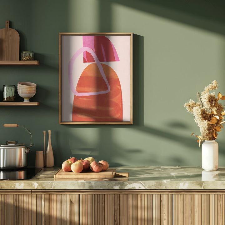 Painted Lines Kopie - Stretched Canvas, Poster or Fine Art Print I Heart Wall Art