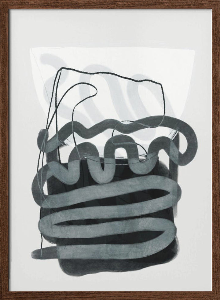 Painted Lines Swazz 3 Kopie - Stretched Canvas, Poster or Fine Art Print I Heart Wall Art