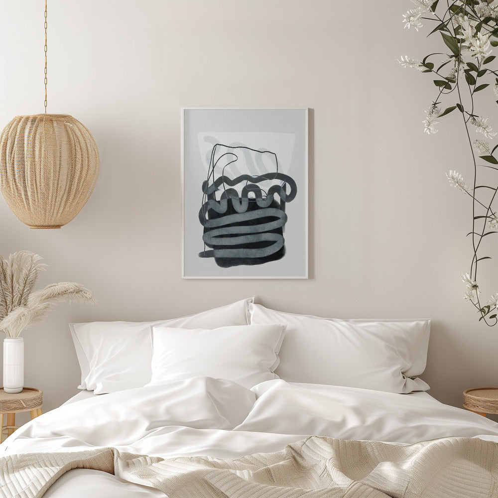 Painted Lines Swazz 3 Kopie - Stretched Canvas, Poster or Fine Art Print I Heart Wall Art