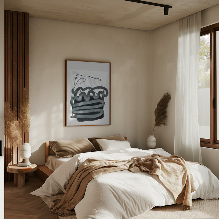 Painted Lines Swazz 3 Kopie - Stretched Canvas, Poster or Fine Art Print I Heart Wall Art