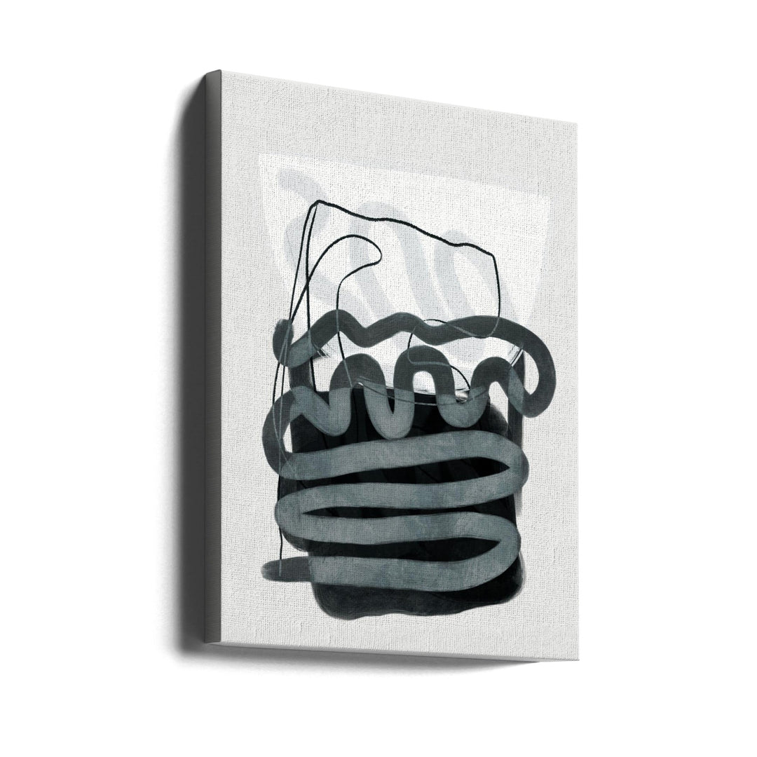 Painted Lines Swazz 3 Kopie - Stretched Canvas, Poster or Fine Art Print I Heart Wall Art